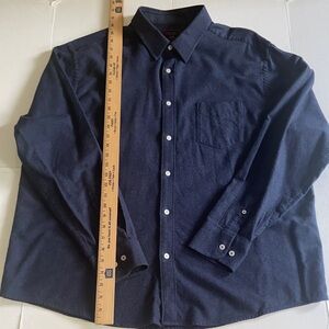 Untuckit men’s button down Navy Blue flannel cotton XXLarge